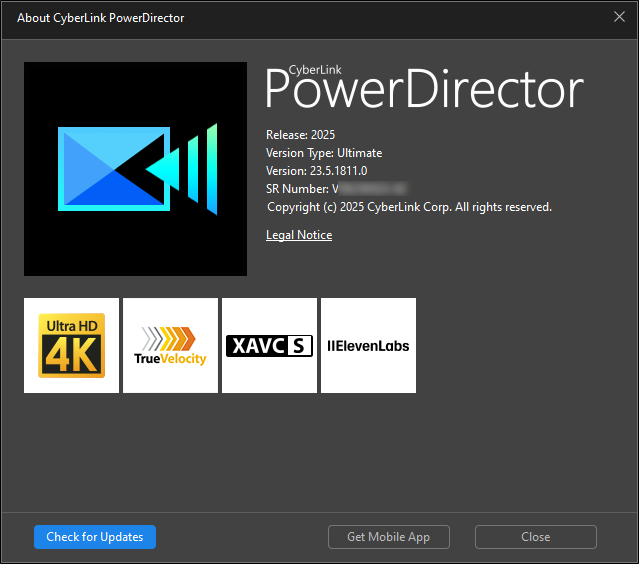 CyberLink PowerDirector Ultimate 2025 v23.5.1811.0
