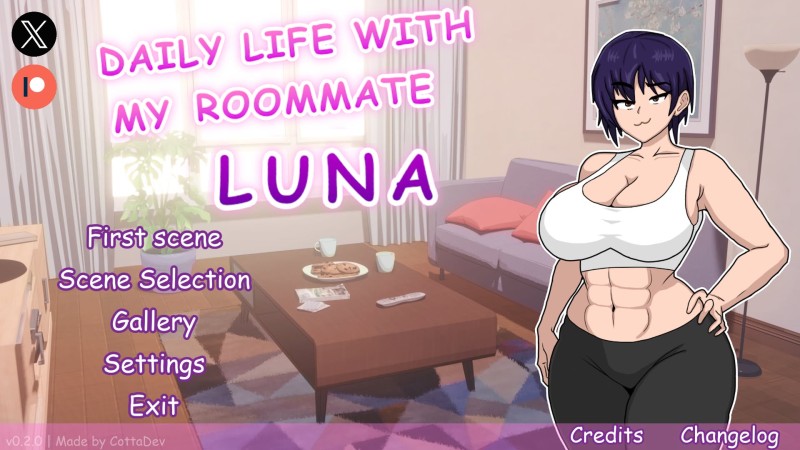 Daily Life with My Roommate Luna! v0.2.2 by CottaDev Porn Game