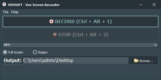 VovSoft Screen Recorder 4.4 Multilingual