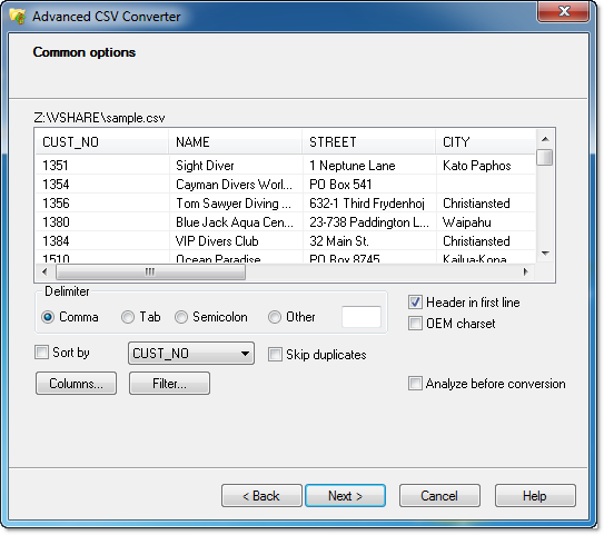 Advanced CSV Converter 7.70