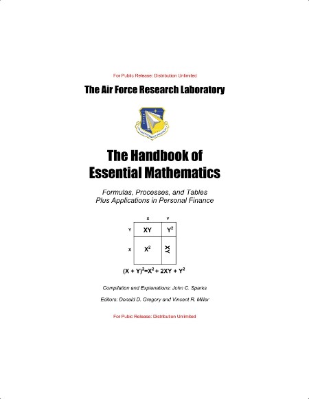 Gregory D The Handbook of Essential Mathematics Formulas, Processes, 2006