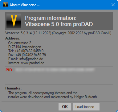 proDAD VitaScene 5.0.314