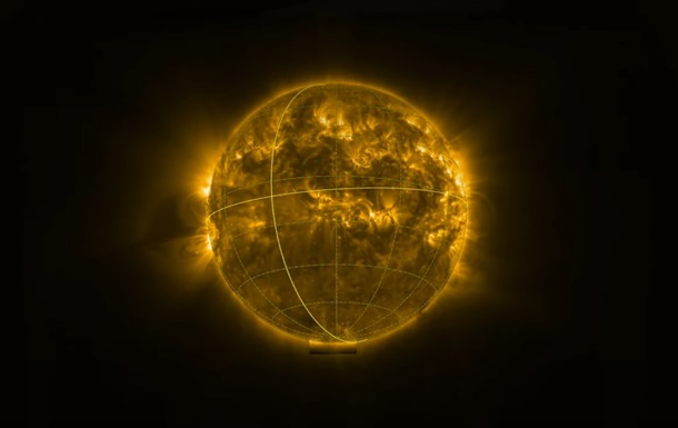 Впервые получено фото южного полюса Солнца