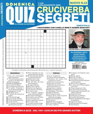Cruciverba Segreti N.12 - Luglio-Agosto 2025