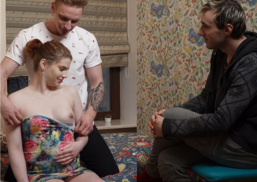 Black Angel - Husband Watches His Pregnant Wife Being Fucked By Another Man For Money