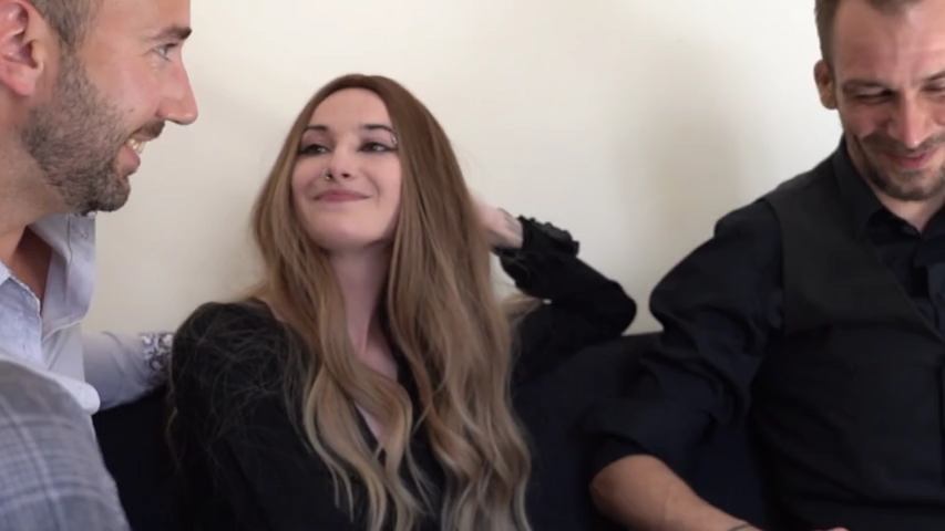 Katya - Is not impressed by two guys