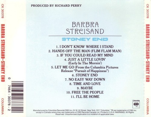 Barbra Streisand - Stoney End (1971)(1994) Lossless
