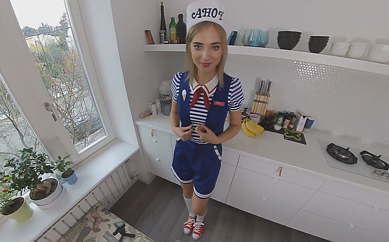Scoops Ahoy A Stranger Things Cosplay 4K : Oxana Chic (perVRt) UltraHD/4K 2160p