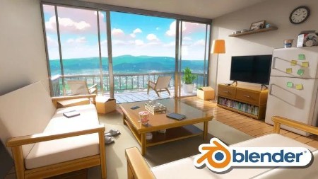 211e6094e168094e2053f5aca0b67096 - Create a Stylized Anime Room in Blender