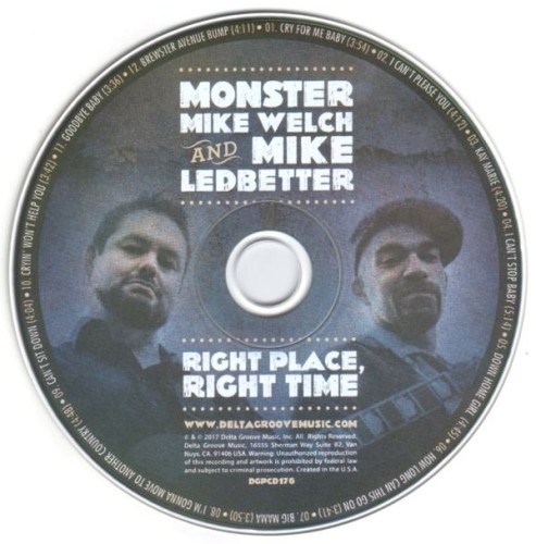 Monster Mike Welch & Mike Ledbetter - Right Place, Right Time (2017) Lossless