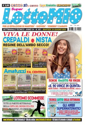 Lottomio di Martedi N.951 - 24 Giugno 2025