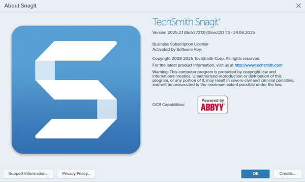 TechSmith SnagIt 2025.2.1 Build 7212