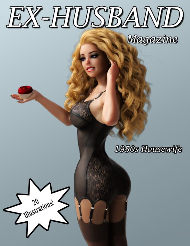 Taylor Galen Kadee - Ex-Husband Magazine 4: 1950s Housewife 3D Porn Comic