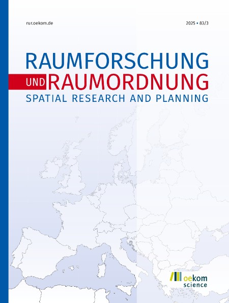 Raumforschung und Raumordnung - Ausgabe 3, 2025 Raumforschung und Raumordnung - Ausgabe 3, 2025
