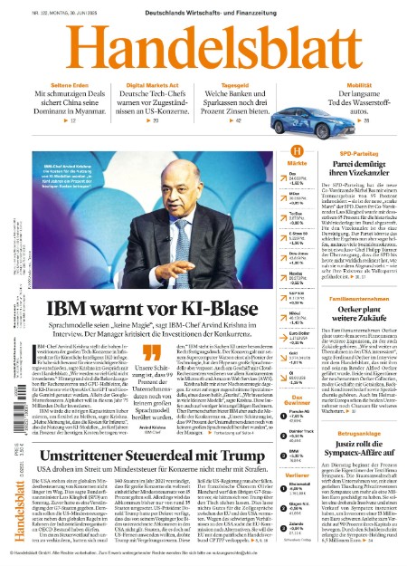 Handelsblatt - 30.2006.2025 Handelsblatt - 30.2006.2025