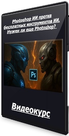 постер к [Udemy] Photoshop ИИ против бесплатных инструментов ИИ. Нужен ли еще Photoshop? (2025) Видеокурс