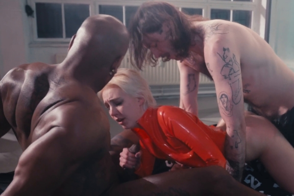 Annika, Bishop Black, and Bobby Merlot come together for their first threesome