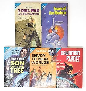 Cover: [Lot of 5 Ace Doubles] The House of Iszm/Son of the Tree; Envoy to New Worlds/Flight from Yesterday; Inherit the Earth/Dawnman Planet; Final War and Other Fantasies/Treasure of Tau Ceti; Tower of the Medusa/Kar Kaballa - Vance