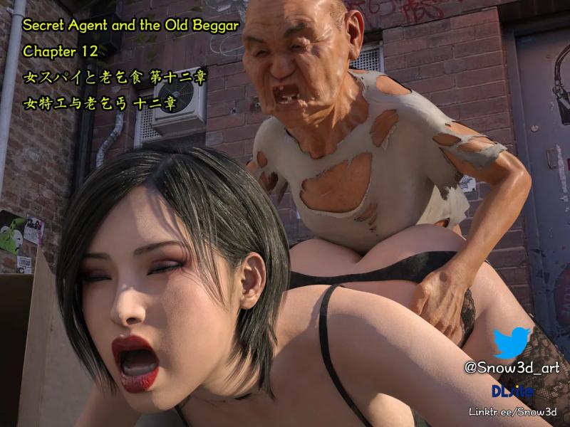 Snow3d - Secret Agent vs homeless man 12 - English 3D Porn Comic