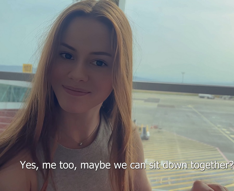 Arina Fox Pickup Stranger Girl In Airport And Soon Fuck Her