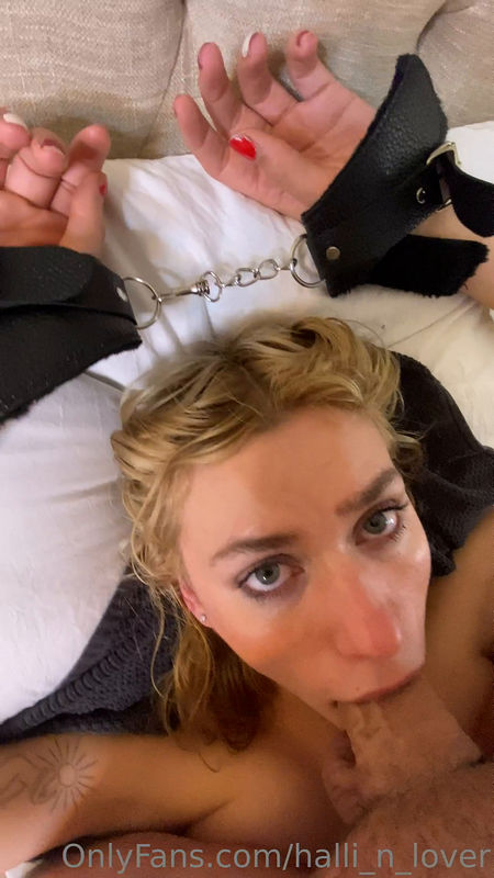 Onlyfans: Halli N Lover  Handcuffed Facefucked [SD 1920p]