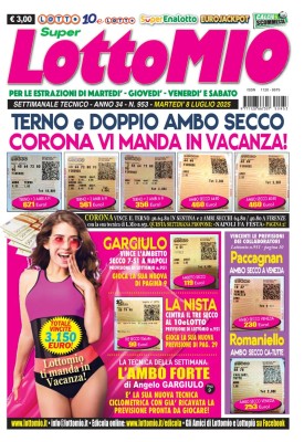 Lottomio di Martedi N.953 - 08 Luglio 2025