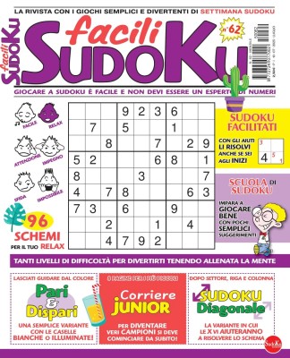 Facili Sudoku N.62 - Luglio 2025