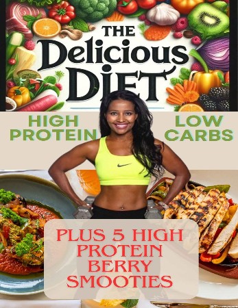 Cover: High Protein Low Carb Diet Cookbook for Busy Beginners - Sienna Rowen