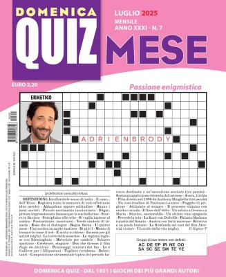 Domenica Quiz Mese N.355 - Luglio 2025