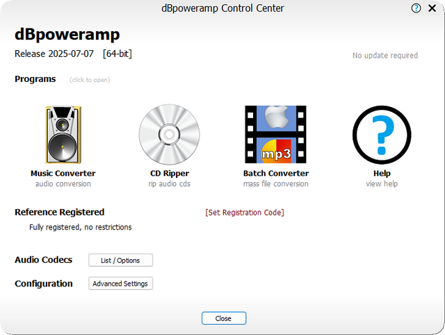 dBpoweramp Music Converter 2025.07.07 Reference