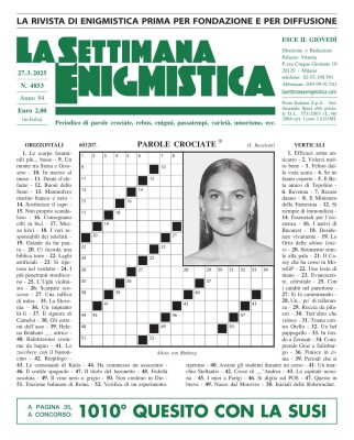 La Settimana Enigmistica N.4853 - 27 Marzo 2025