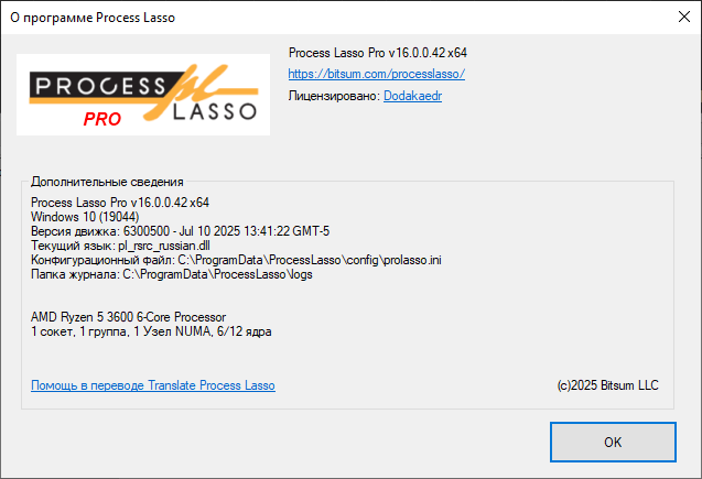 Bitsum Process Lasso Pro 16.0.0.42 Final