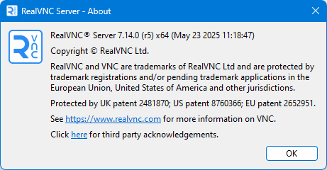 RealVNC Server Enterprise 7.14.0