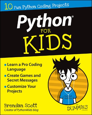 Cover: Python For Kids For Dummies - Brendan Scott