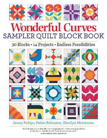 Cover: Wonderful Curves Sampler Quilt Block Book - Jenny Pedigo