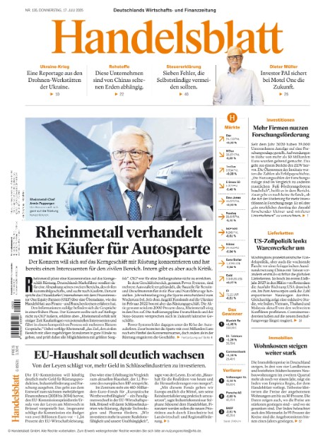 Handelsblatt 17.7.2025