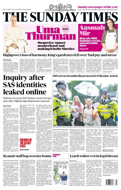 The Sunday Times UK – 20 July 2025