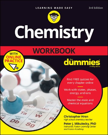 Cover: Chemistry Workbook For Dummies - Chris Hren