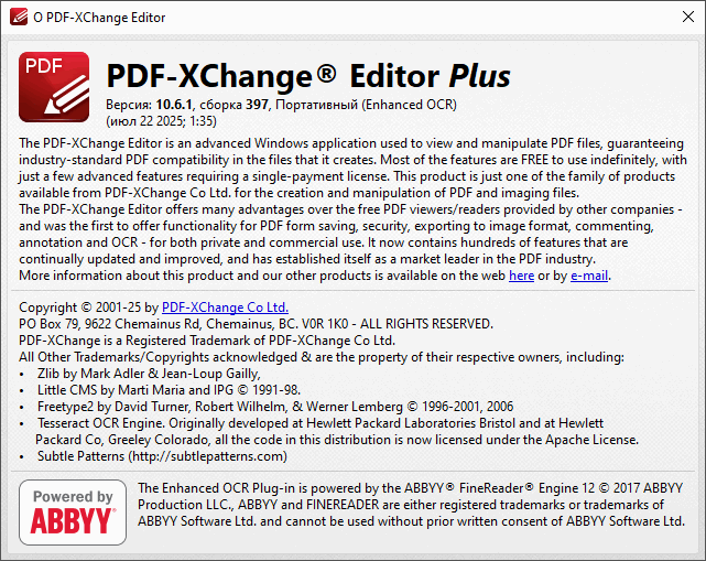Portable PDF-XChange Editor Plus 10.6.1.397.0