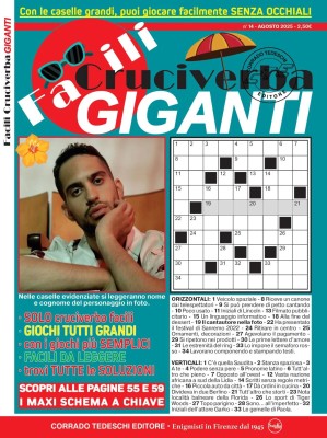 Facili Cruciverba Giganti - Agosto 2025