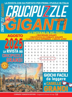 Crucipuzzle Giganti - Agosto 2025
