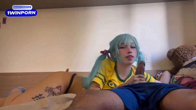 Brazilian Hatsune Miku Blowjob And Cum Ft Amber Kai QroZne (Onlyfans) FullHD 1080p