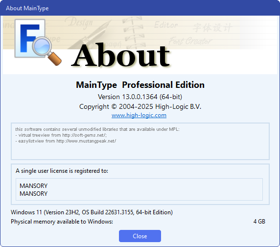 High-Logic MainType 13.0.0.1365