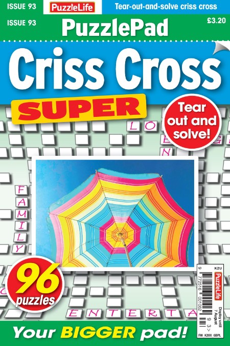 PuzzleLife PuzzlePad Criss Cross Super - July 2025