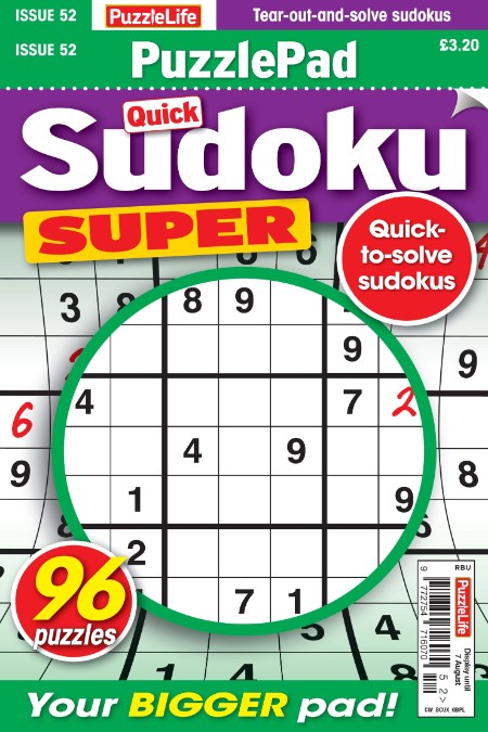 PuzzleLife PuzzlePad Sudoku Super - July 2025