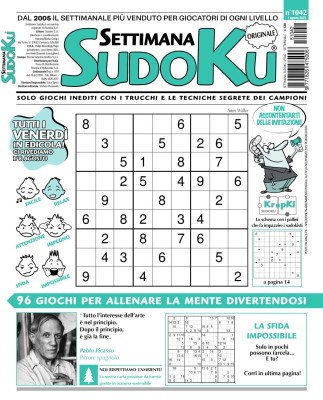 Settimana Sudoku N.1042 - 1 Agosto 2025