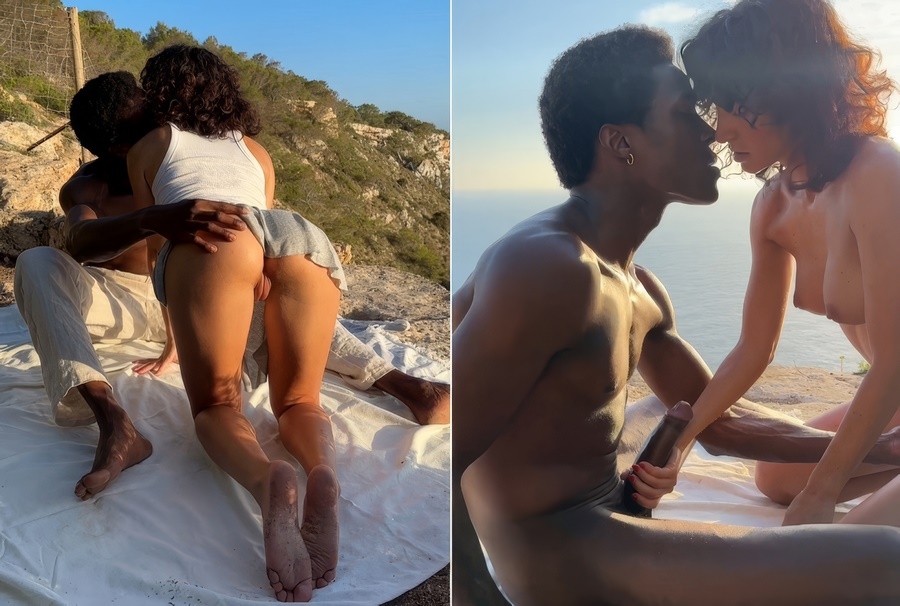 Layla Marlene Cuckold Fuck With BBC On A Cliff At The Sunset