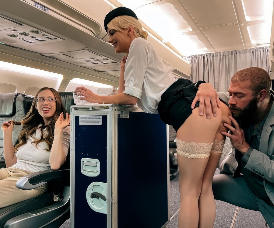 Kenna James Flight Attendant Has Sex With Pilot On Plane During Flight
