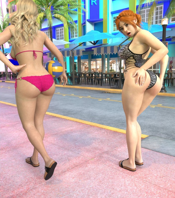AycFox - Fun In The Sun 3D Porn Comic