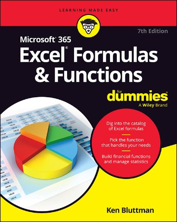Cover: Microsoft 365 Excel Formulas & Functions For Dummies - Ken Bluttman